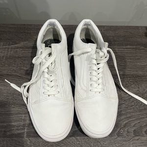OLD SKOOL vans White Leather